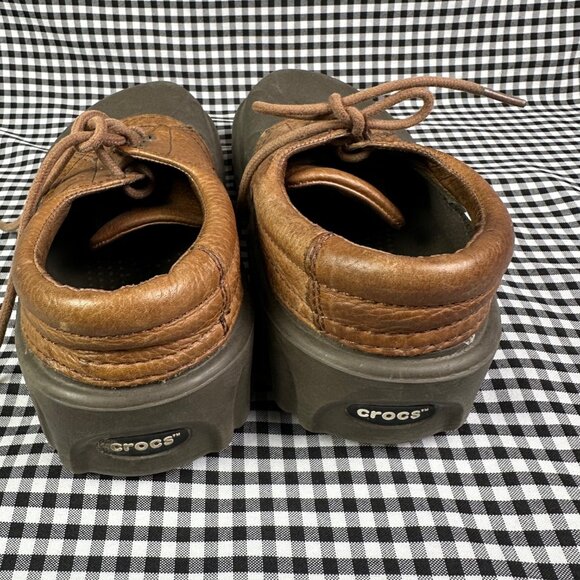 Crocs Axle Islander All Terrain Women's 7 Brown Casual Classic Boat Clog Shoes - Picture 5 of 5